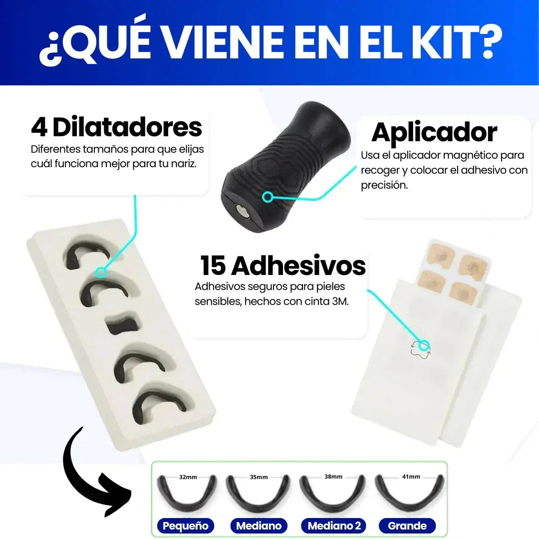 Kit de Bandas Nasales Magnéticas - Descansa YA MISMO!!