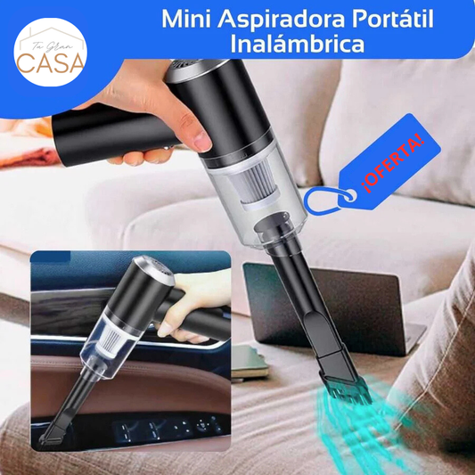 Mini Aspiradora de Auto ¡Tu auto y hogar siempre impecables! 🚗🏠